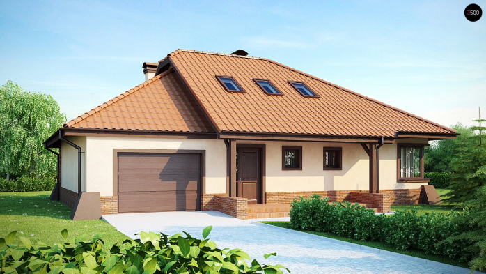 Проект дома U56 - 2 С мансардным этажом дома в Киеве