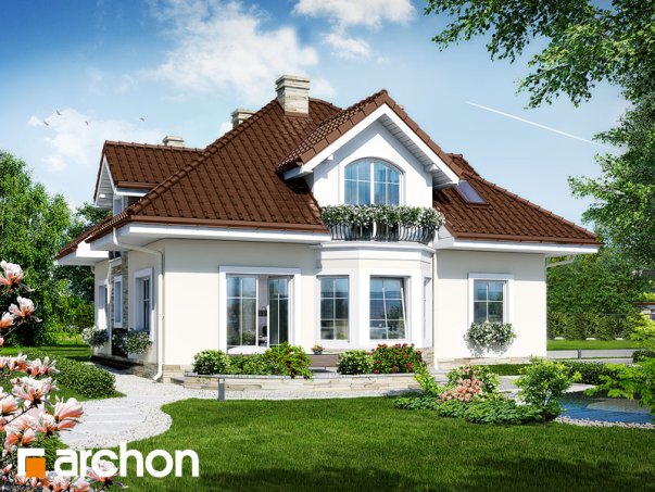 Проект дома Дом в тимьяне 6 - 2 С мансардным этажом дома в Киеве