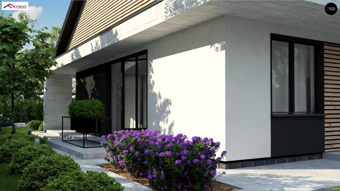 Проект дома U460 - 4 Одноэтажные дома в Киеве