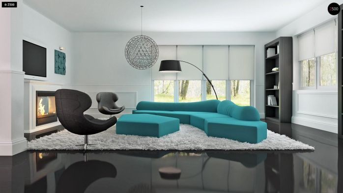 Проект дома U26 - 4 Одноэтажные дома в Киеве