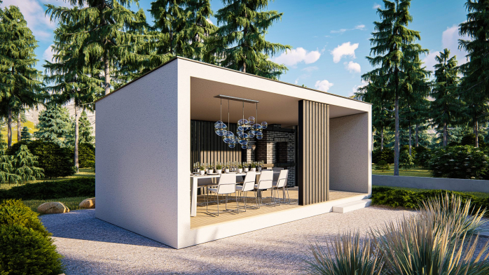 Проект дома Ua1 - 3 Одноэтажные дома в Киеве