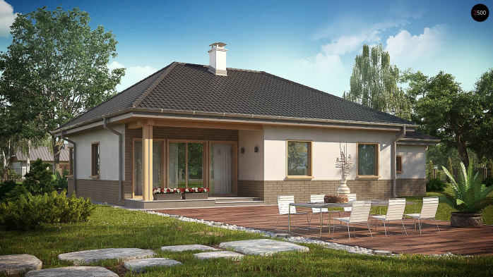 Проект дома U24 GL - 2 Одноэтажные дома в Киеве