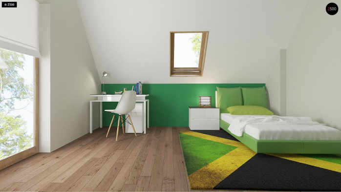 Проект дома U163 - 10 С мансардным этажом дома в Киеве