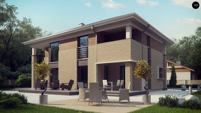 Проект дома Ux122 - 4 Двухэтажные дома в Киеве