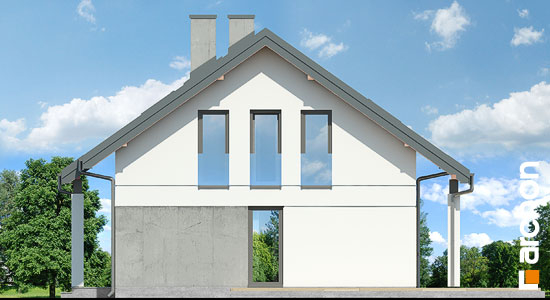 Проект дома Дом Миниатюрка (Н) вер.2 - 4 С мансардным этажом дома в Киеве