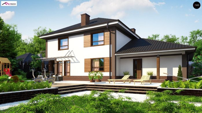 Проект дома Ux12 GL2 - 2 Двухэтажные дома в Киеве