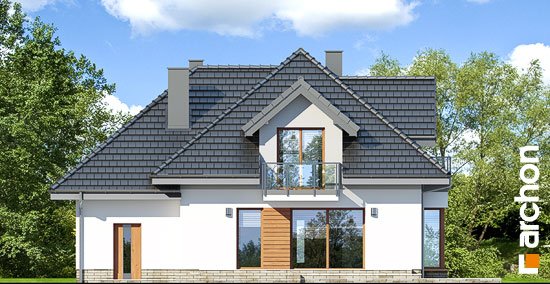 Проект дома Дом в нектаринах (H) - 6 С мансардным этажом дома в Киеве