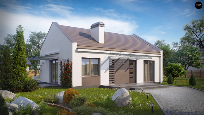 Проект дома U252 - 2 Одноэтажные дома в Киеве