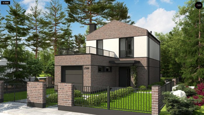 Проект дома U398 - 2 Двухэтажные дома в Киеве