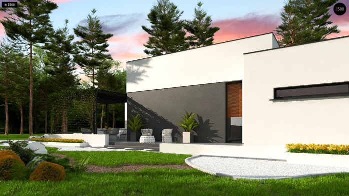 Проект дома Ux141 - 6 Одноэтажные дома в Киеве