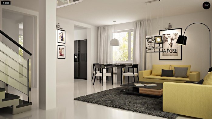 Проект дома U119 - 5 С мансардным этажом дома в Киеве