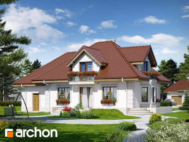 Проект дома Дом в нектаринах 2 (П) вер.2 - 2 С мансардным этажом дома в Киеве