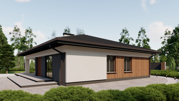 Проект дома Db 43 - 6 Одноэтажные дома в Киеве