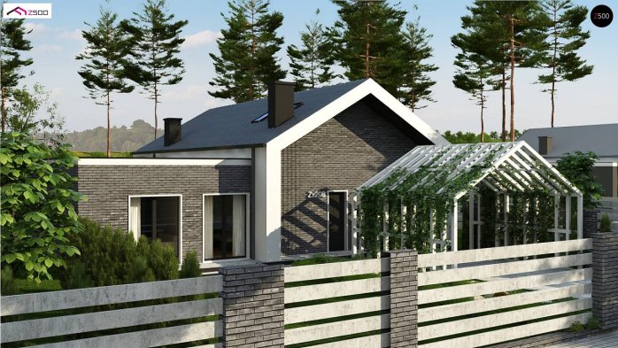 Проект дома Ux206 - 2 С мансардным этажом дома в Киеве