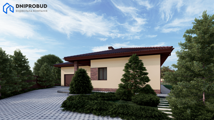 Проєкт будинку Db 10 - Одноповерхові дома у Києві