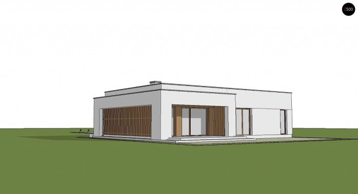 Проект дома Ux102 BG - 2 Одноэтажные дома в Киеве