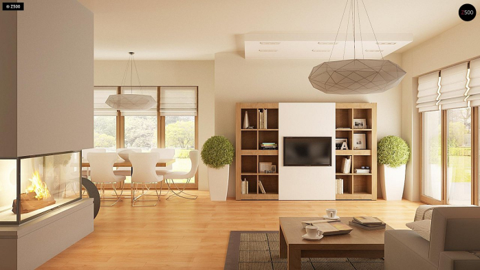 Проект дома U270 A - 7 С мансардным этажом дома в Киеве