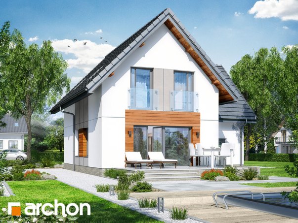 Проект дома Дом в винограде 6 вер.2 - 2 С мансардным этажом дома в Киеве