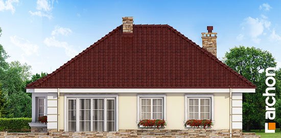 Проект дома Дом в лотосах 2 вер.2 - 6 Одноэтажные дома в Киеве