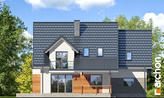 Проект дома Дом в тамарисках 4 (ПН) - 6 С мансардным этажом дома в Киеве