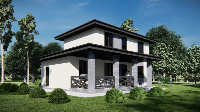 Проект дома DBT 540 - 4 Двухэтажные дома в Киеве