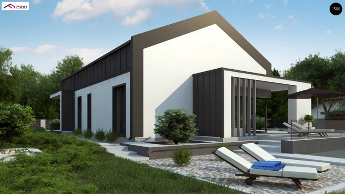 Проект дома U458 - 3 Одноэтажные дома в Киеве