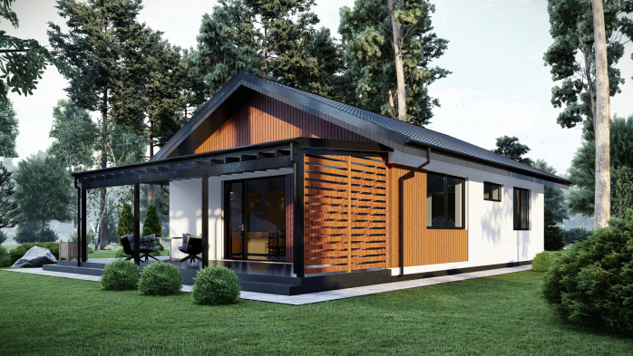 Проект дома DBT 552 - 2 Одноэтажные дома в Киеве