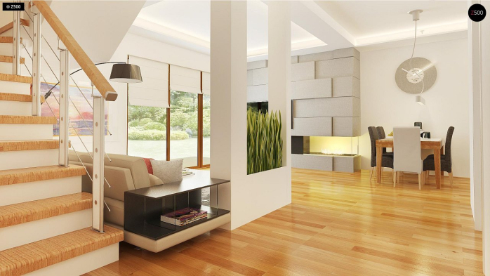 Проект дома U210 GLt - 6 С мансардным этажом дома в Киеве