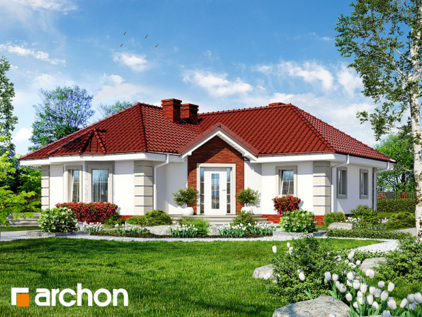 Проект дома Дом в пустырнике вер.2 - 1 Одноэтажные дома в Киеве