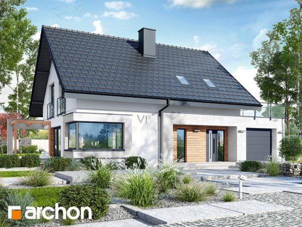 Проект дома Дом в изопируме 4 - 1 С мансардным этажом дома в Киеве