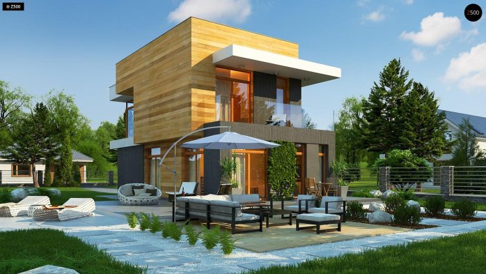 Проект дома U397 - 3 Двухэтажные дома в Киеве