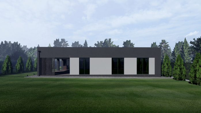 Проект дома Db 13 - 5 Одноэтажные дома в Киеве