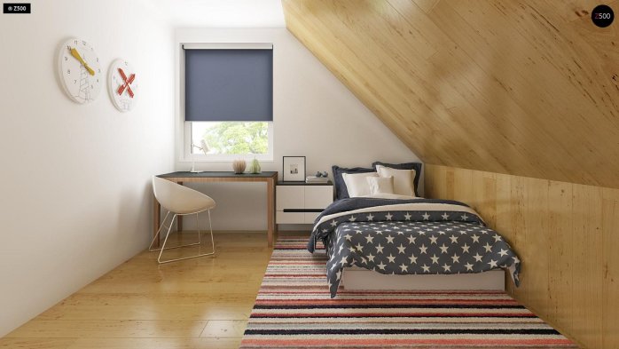 Проект дома U43 - 18 С мансардным этажом дома в Киеве