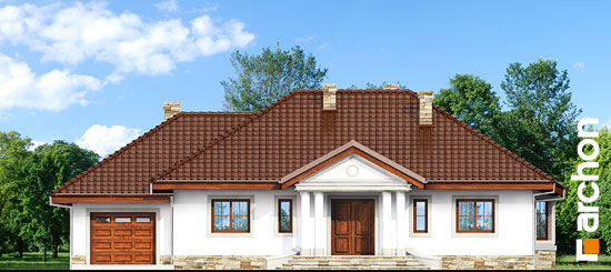 Проект дома Дом в гаурах вер.2 - 3 Одноэтажные дома в Киеве