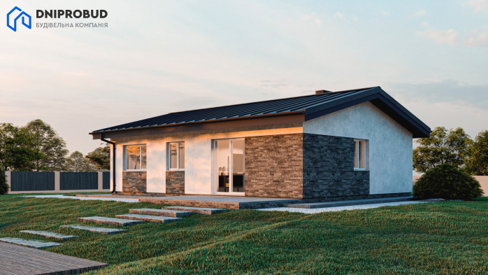 Проект дома DBE 2 - 4 Одноэтажные дома в Киеве