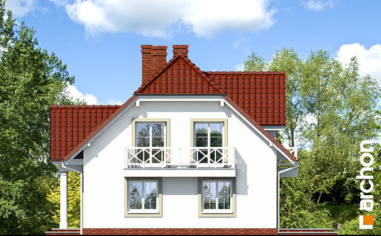 Проект дома Дом в гладиолусах 2 вер.2 - 4 С мансардным этажом дома в Киеве