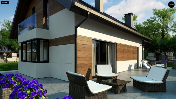 Проект дома U405 - 3 С мансардным этажом дома в Киеве