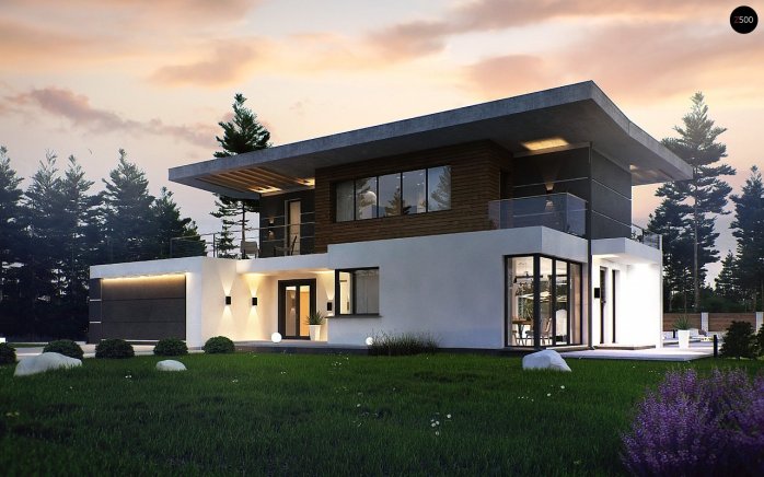 Проєкт будинку Ux22 - Двоповерхові дома у Києві