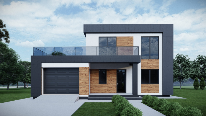 Проєкт будинку DBT 576 - Двоповерхові дома у Києві