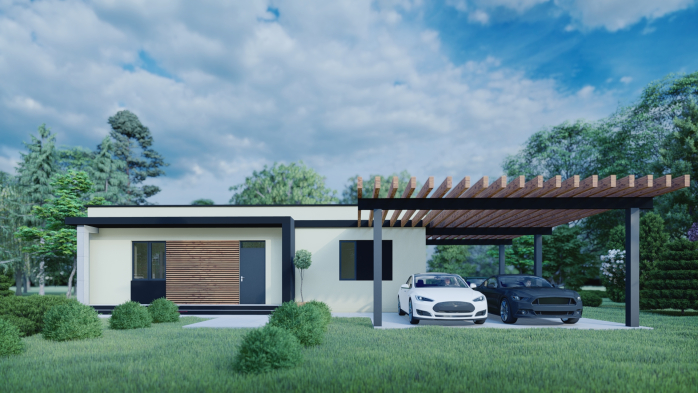 Проект дома DBT 216 - 5 Одноэтажные дома в Киеве