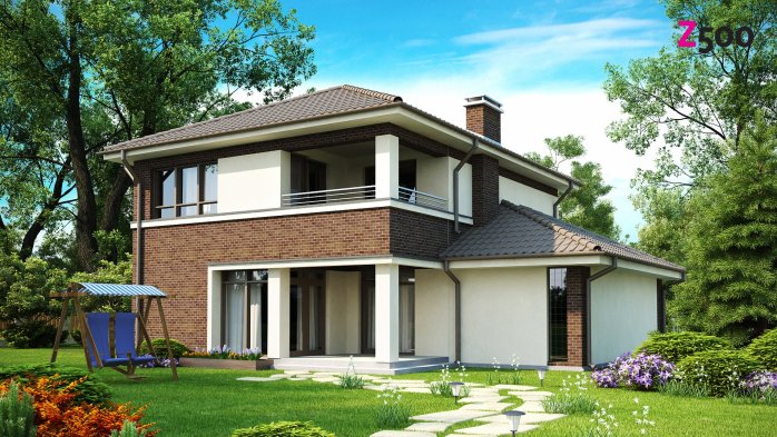 Проект дома Ux24 pk - 2 Двухэтажные дома в Киеве