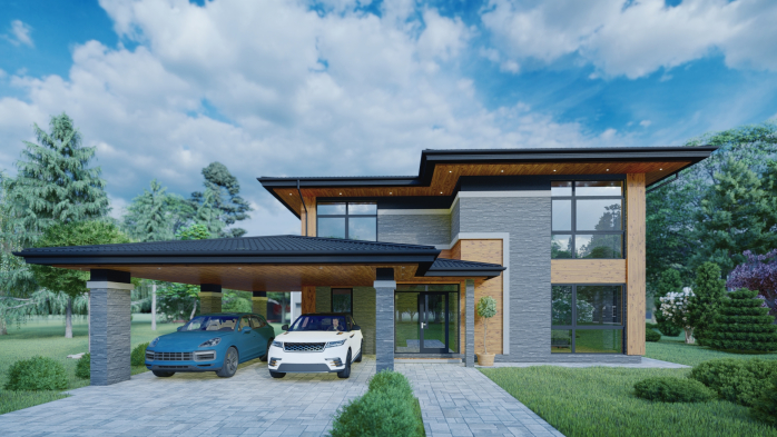 Проєкт будинку DBT 204 - Двоповерхові дома у Києві