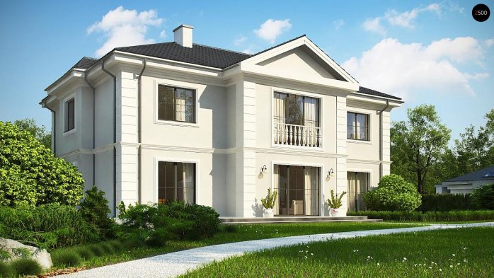 Проект дома Ux113 bg - 5 Двухэтажные дома в Киеве