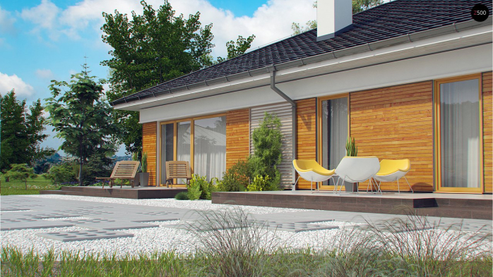 Проект дома U303 - 3 Одноэтажные дома в Киеве