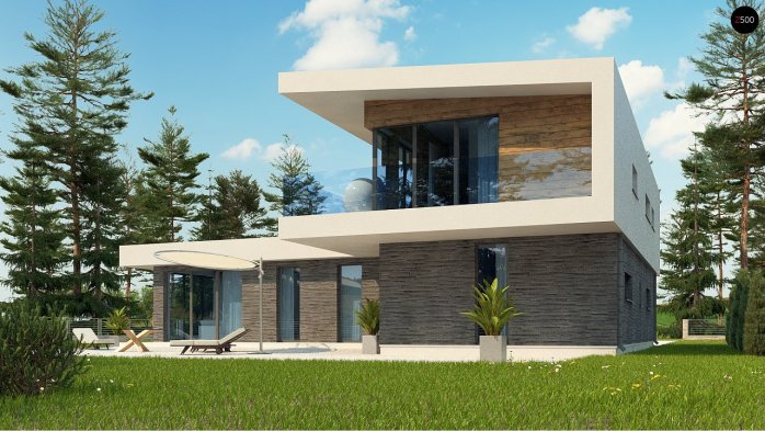 Проект дома Ux70 - 14 Двухэтажные дома в Киеве