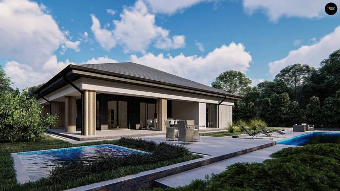 Проект дома U409 - 1 Одноэтажные дома в Киеве