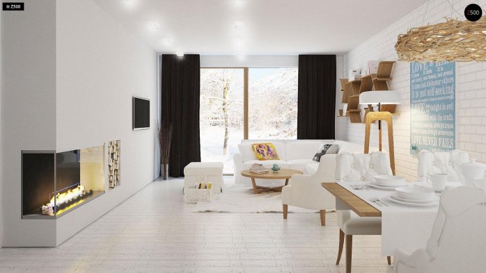 Проект дома U131 - 4 Одноэтажные дома в Киеве