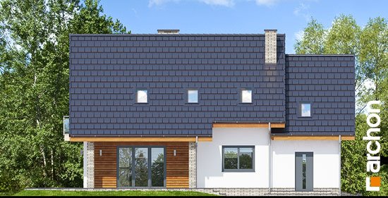 Проект дома Дом в красных кустах - 6 С мансардным этажом дома в Киеве