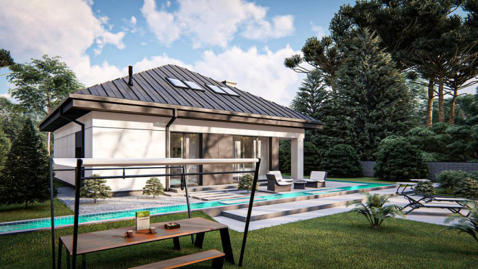 Проект дома U477 - 4 С мансардным этажом дома в Киеве