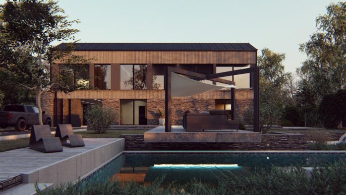 Проект дома U540 - 8 Двухэтажные дома в Киеве